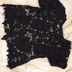 Black lacy shirt